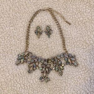 Glamour queen for a day necklace and earring set